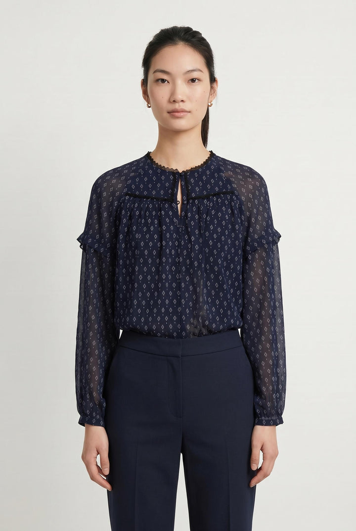 Blouse Bleue - Taille M/38 de la marque One Step | PARAD107124 - Vendu par Paradigme - Image 1