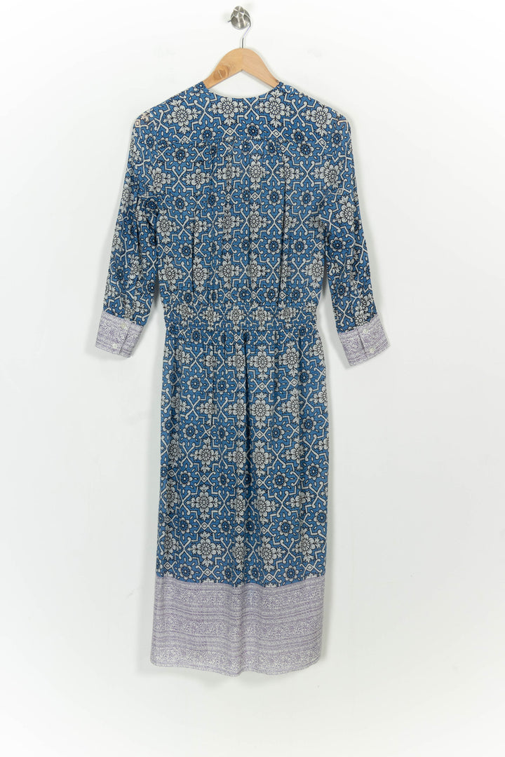 Robe Longue Bleue et Blanche - Taille S/36 de la marque Vanessa Bruno | PARAD107131 - Vendu par Paradigme - Image 4