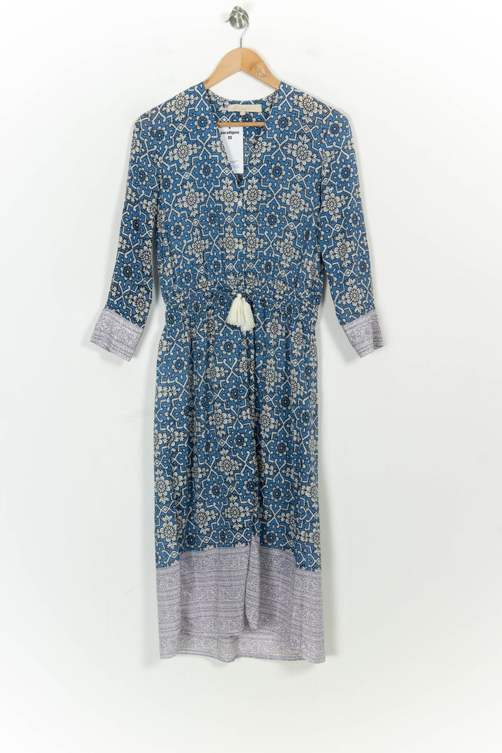 Robe Longue Bleue et Blanche - Taille S/36 de la marque Vanessa Bruno | PARAD107131 - Vendu par Paradigme - Image 2