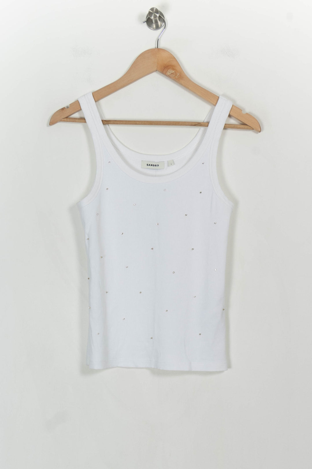 Débardeur Blanc - Taille M/38 de la marque Sandro | PARAD107132 - Vendu par Paradigme - Image 2