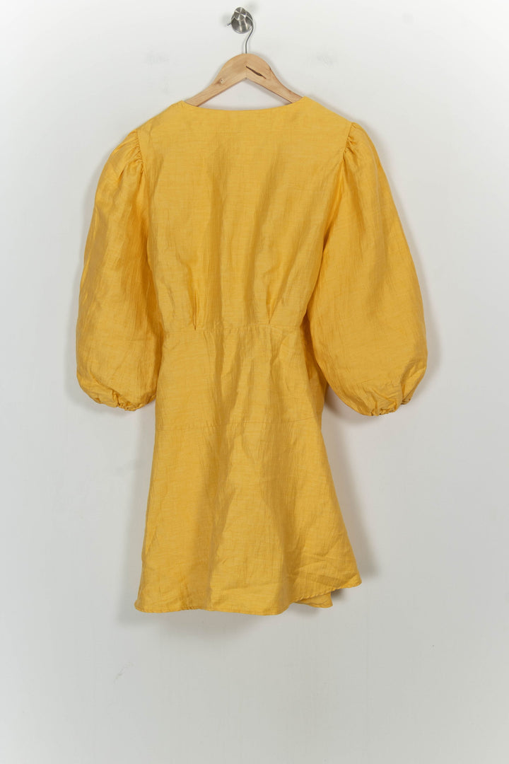 Robe Portefeuille Jaune - Taille M/38 de la marque Maje | PARAD107133 - Vendu par Paradigme - Image 4