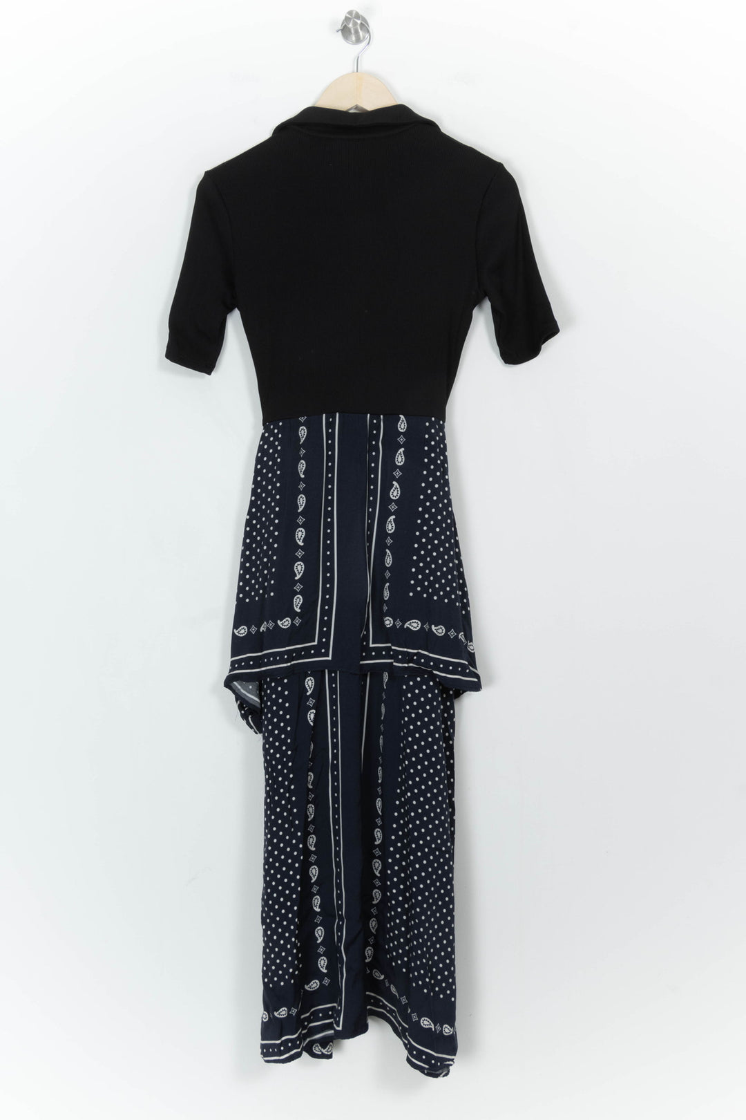 Robe Longue Noire et Bleue - Taille S/36 de la marque Maje | PARAD107134 - Vendu par Paradigme - Image 4