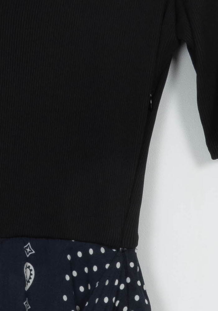 Robe Longue Noire et Bleue - Taille S/36 de la marque Maje | PARAD107134 - Vendu par Paradigme - Image 3
