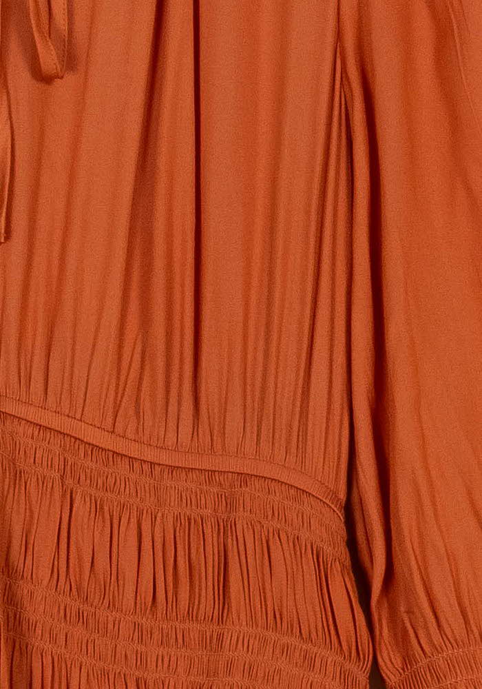Robe Longue Orange - Taille M/38 de la marque Maje | PARAD107135 - Vendu par Paradigme - Image 3