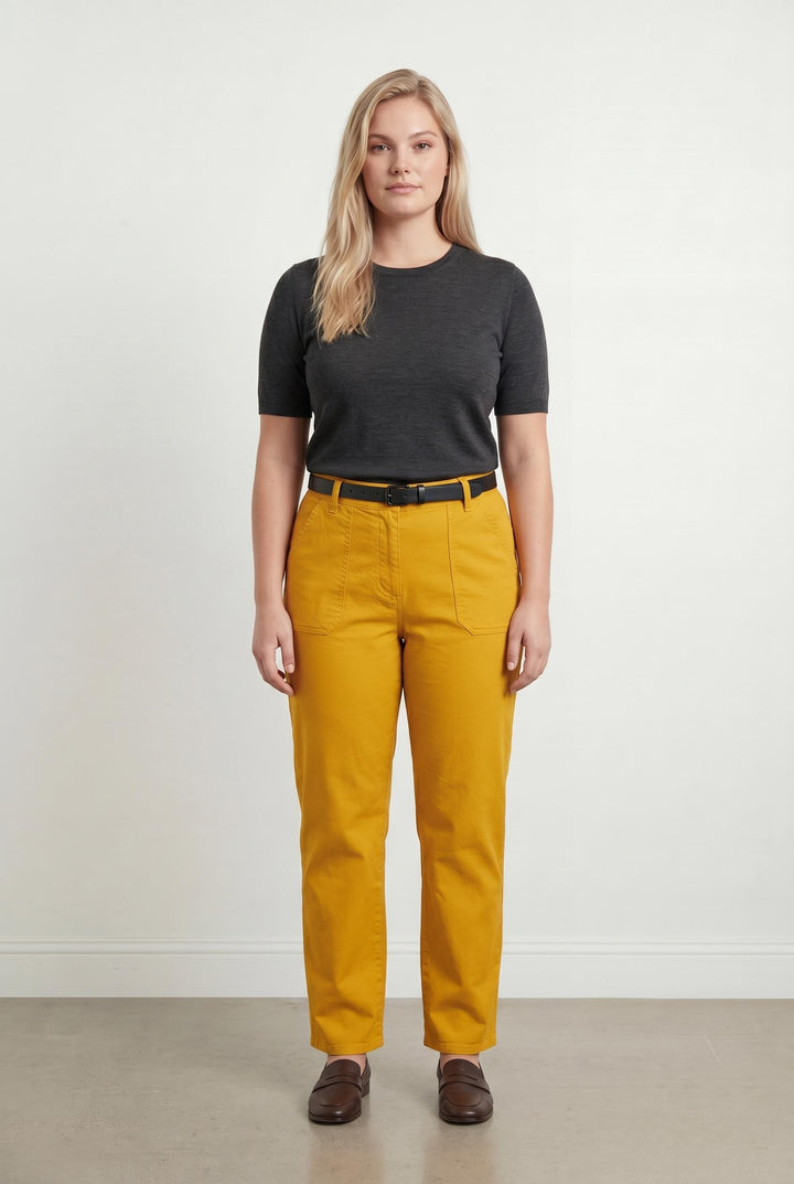 Pantalon Jaune - Taille XL/42 de la marque Indies | PARAD107139 - Vendu par Paradigme - Image 1