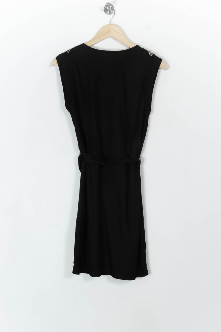 Robe Courte Noire - Taille S/36 de la marque Sandro | PARAD107141 - Vendu par Paradigme - Image 4