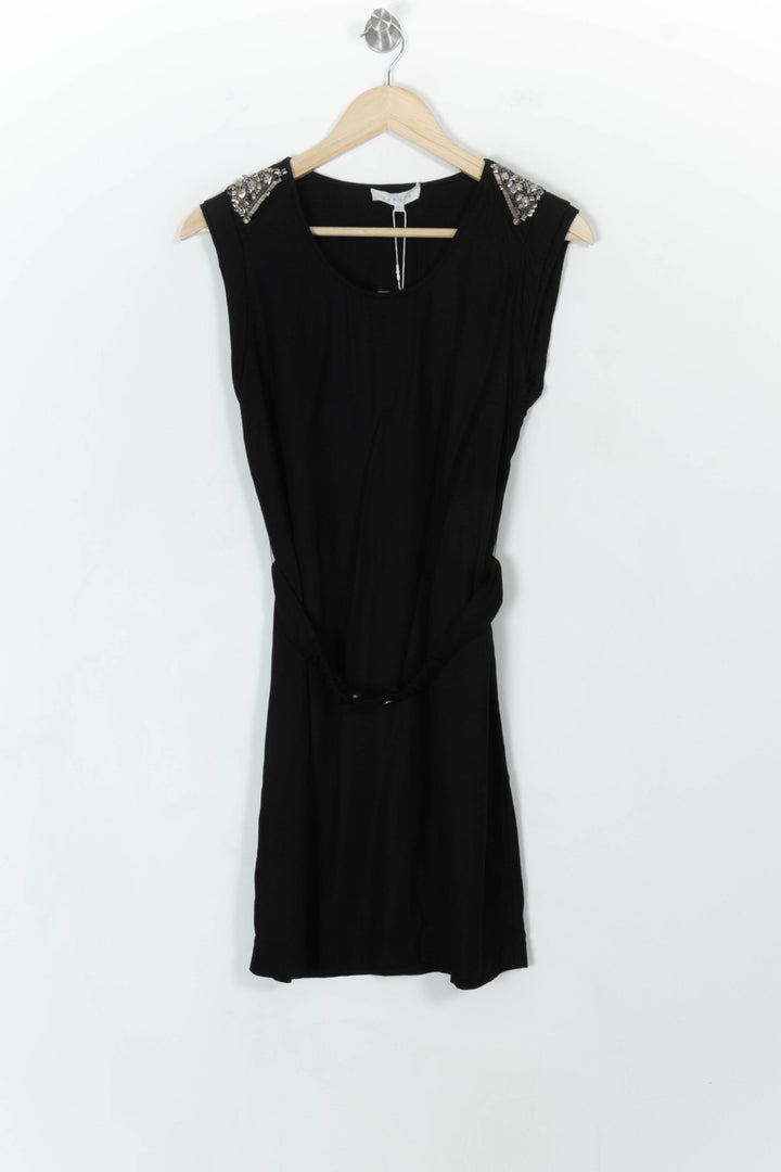 Robe Courte Noire - Taille S/36 de la marque Sandro | PARAD107141 - Vendu par Paradigme - Image 2
