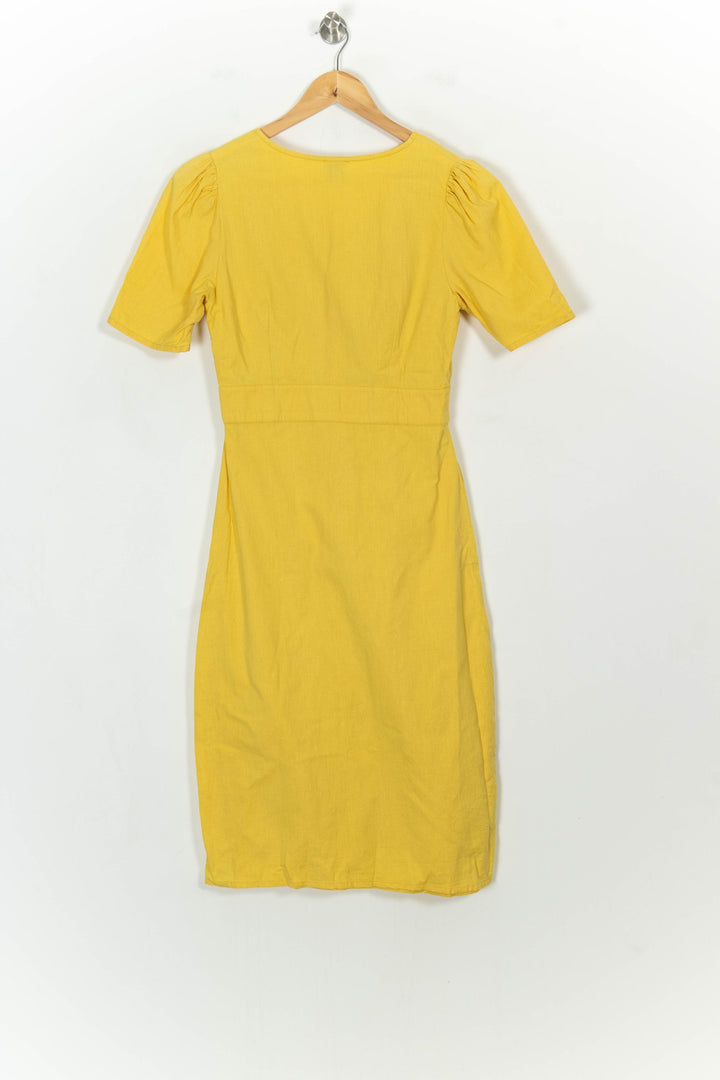 Robe Boutonnée Jaune - Taille S/36 de la marque Petite Mendigote | PARAD107145 - Vendu par Paradigme - Image 5
