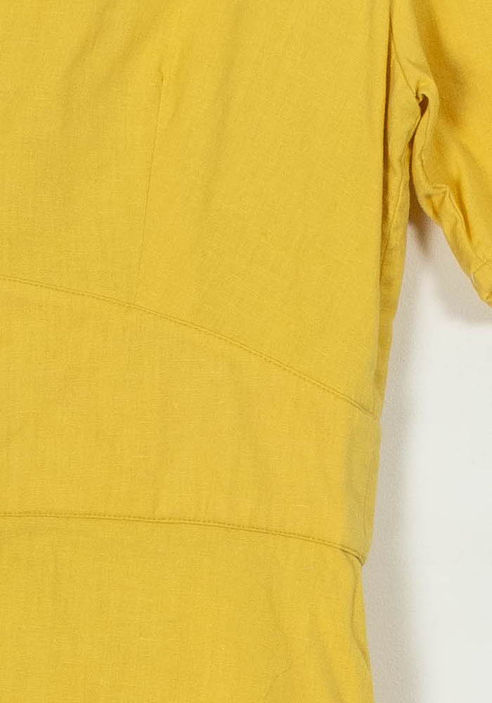Robe Boutonnée Jaune - Taille S/36 de la marque Petite Mendigote | PARAD107145 - Vendu par Paradigme - Image 3
