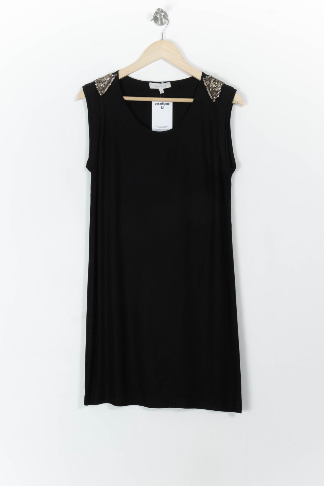 Robe Sans Manches Noire - Taille S/36 de la marque Sandro | PARAD107147 - Vendu par Paradigme - Image 2