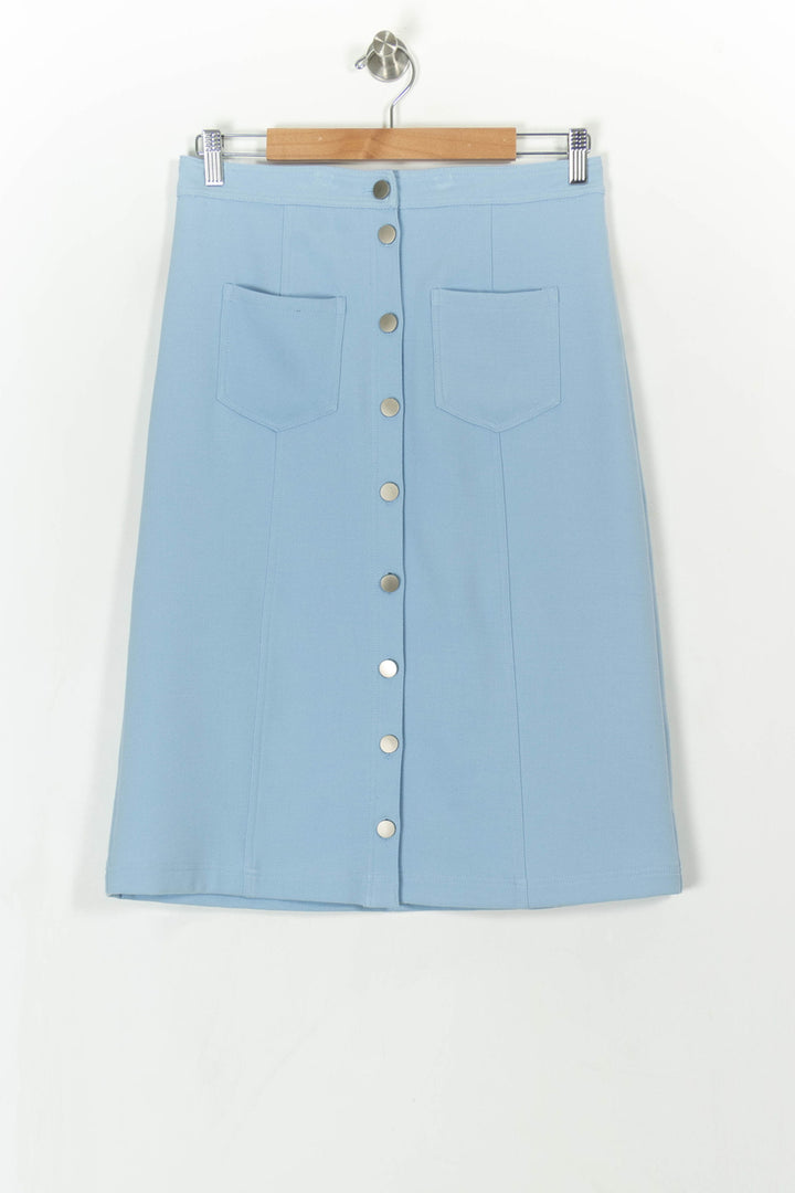 Jupe Midi Bleue - Taille M/38 de la marque Suncoo | PARAD107155 - Vendu par Paradigme - Image 2