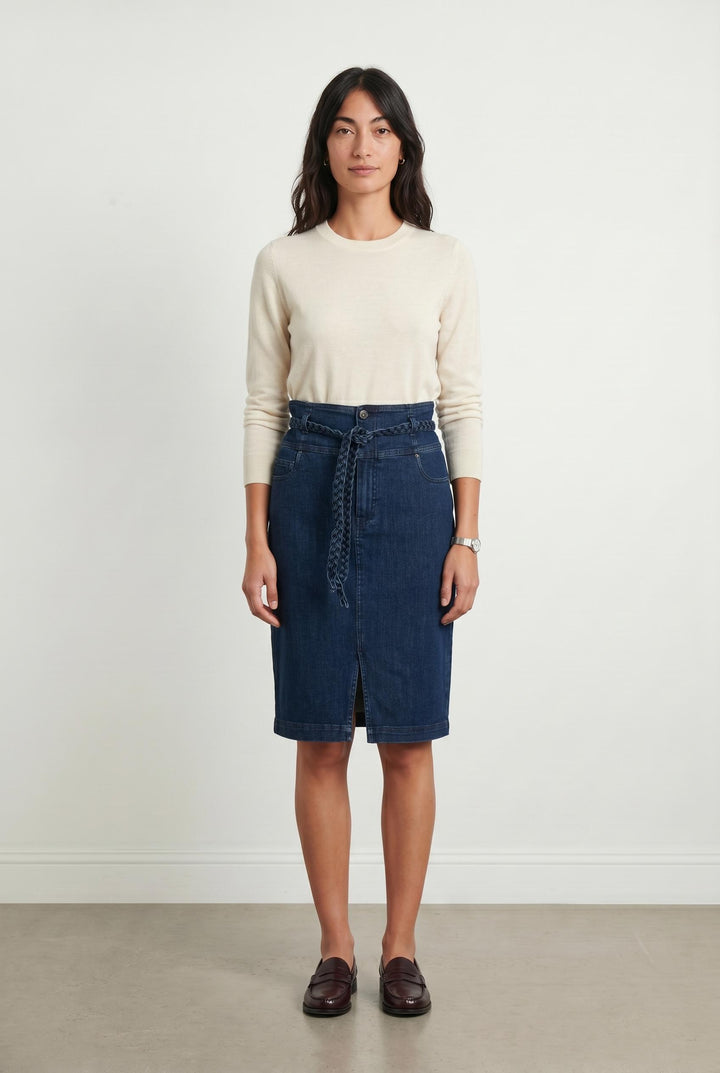 Jupe Crayon Bleue - Taille M/38 de la marque IKKS | PARAD107160 - Vendu par Paradigme - Image 1