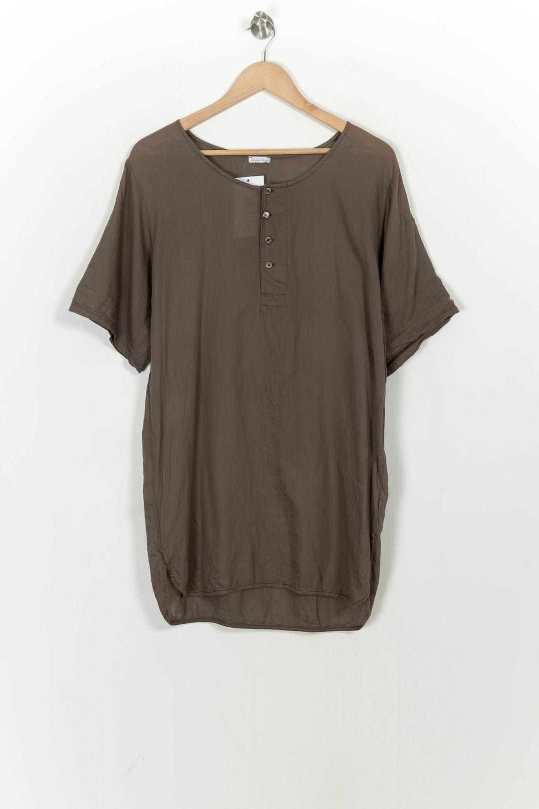 Tunique Marron - Taille S/36 de la marque American Vintage | PARAD107161 - Vendu par Paradigme - Image 2