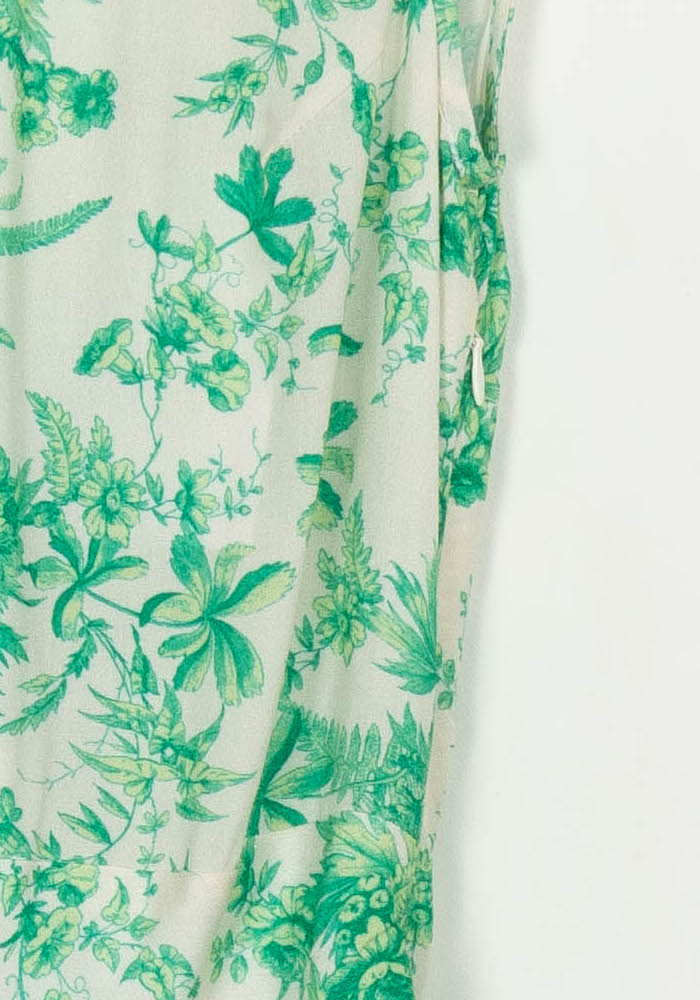 Robe Droite Blanche et Verte - Taille XS/34 de la marque Parisienne et Alors | PARAD107167 - Vendu par Paradigme - Image 3