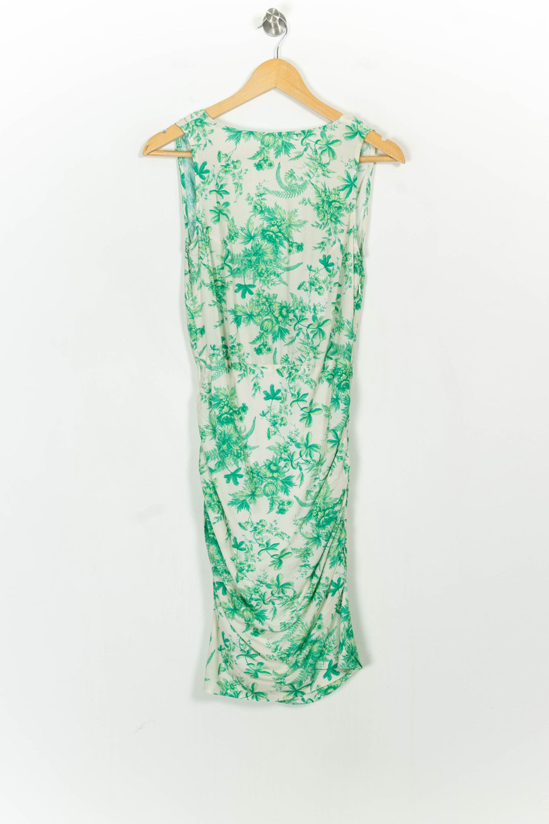 Robe Droite Blanche et Verte - Taille XS/34 de la marque Parisienne et Alors | PARAD107167 - Vendu par Paradigme - Image 2