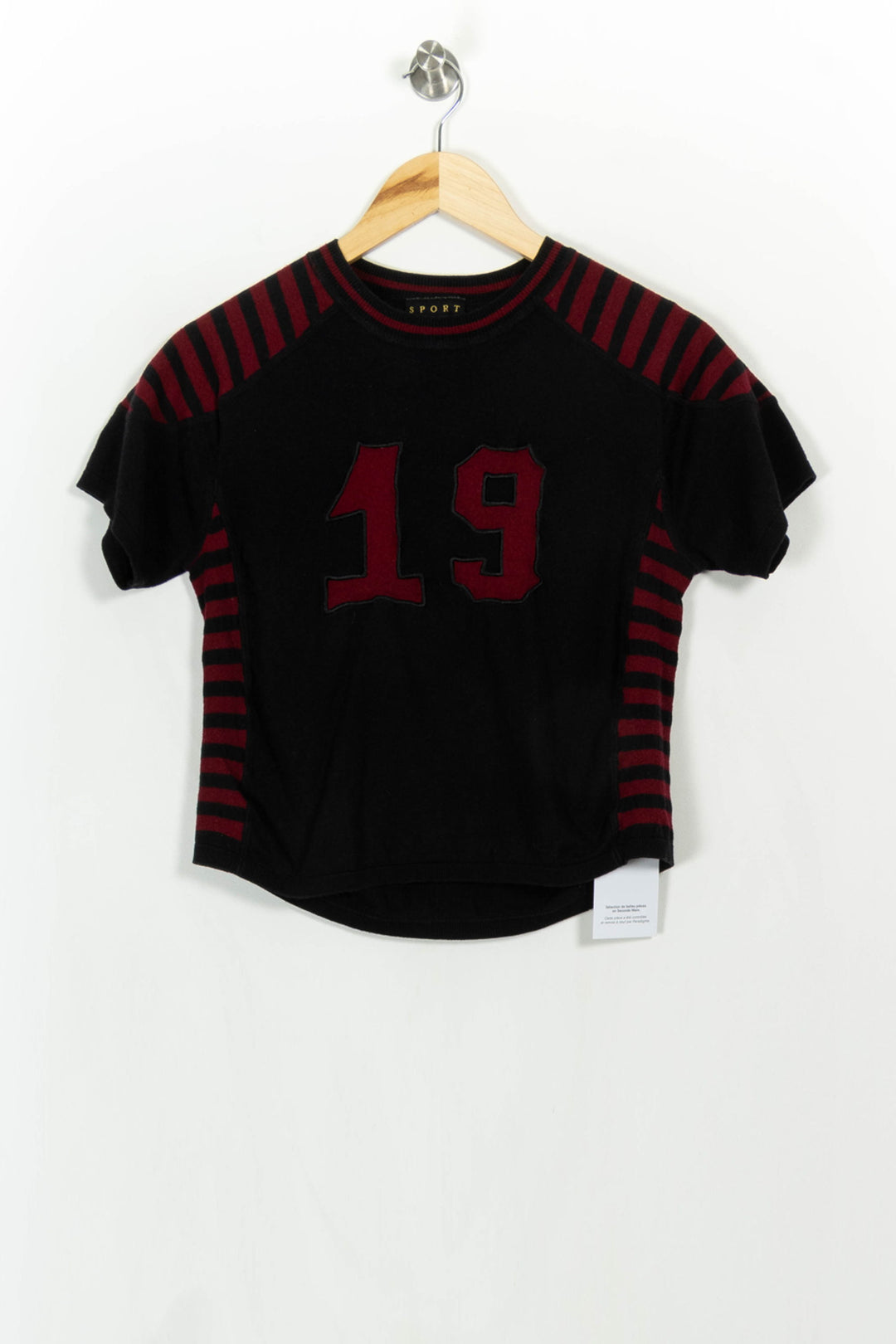 Tee-shirt Noir et Bordeaux - Taille S/36 de la marque The Kooples - Sport | PARAD107174 - Vendu par Paradigme - Image 2