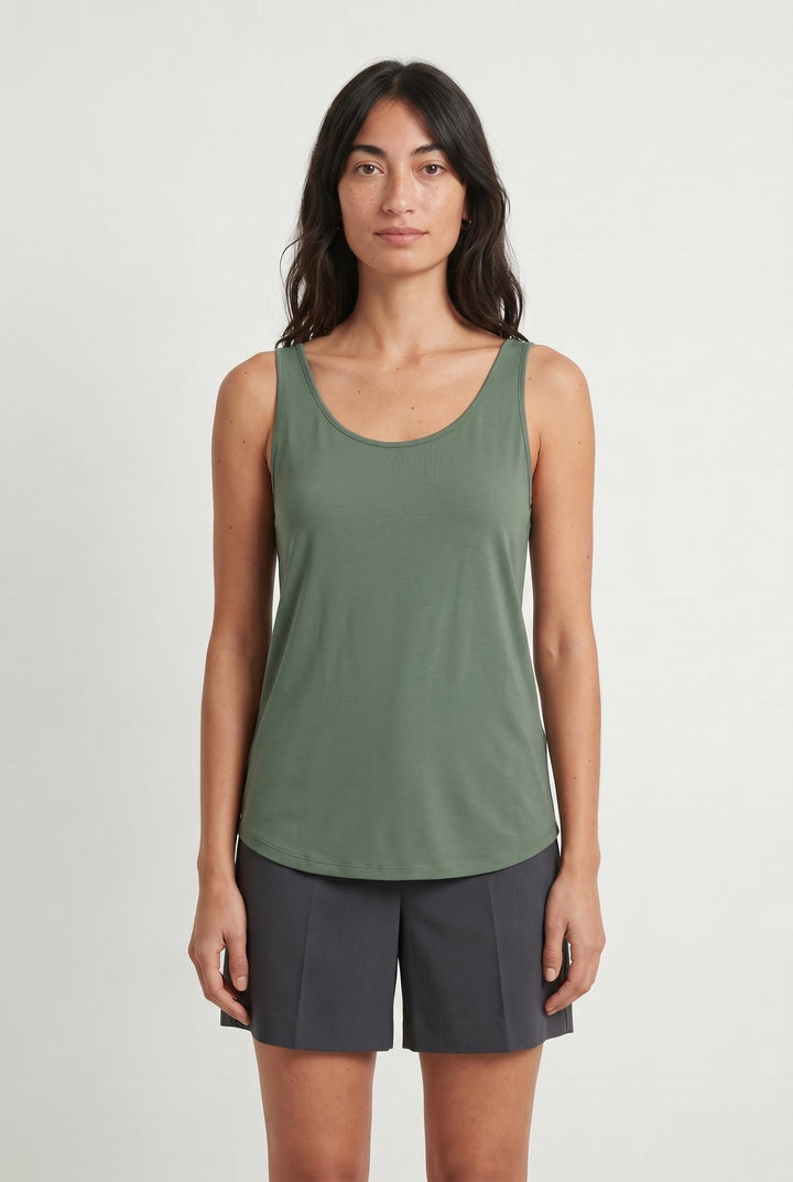 Débardeur Vert - Taille M/38 de la marque Indies | PARAD107175 - Vendu par Paradigme - Image 1