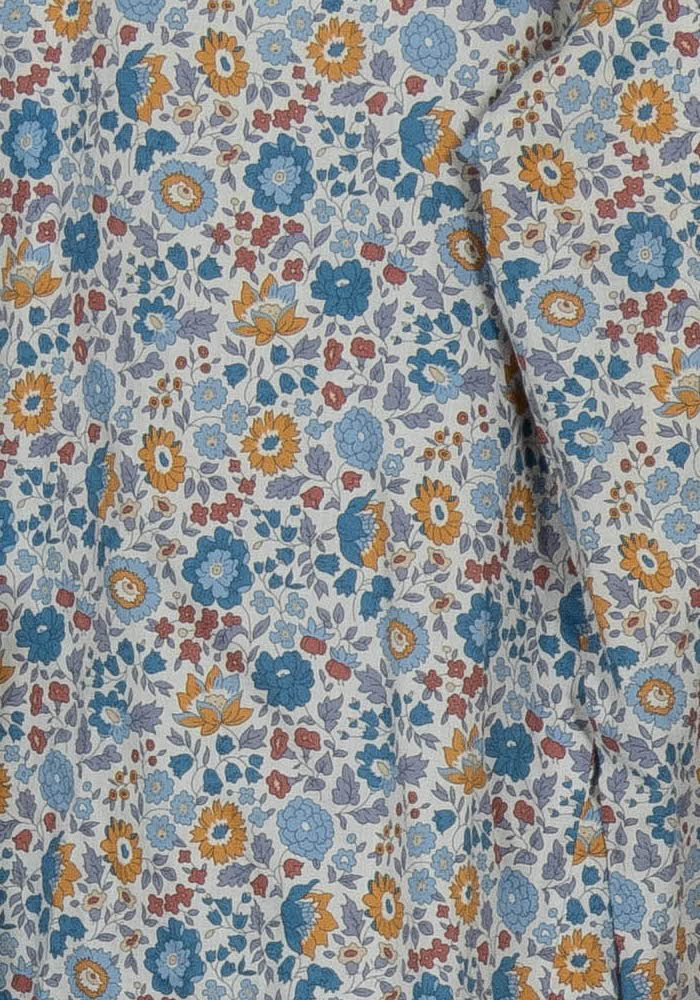 Chemise Fleurie Bleue et Jaune - Taille M/38 de la marque Sessùn | PARAD107177 - Vendu par Paradigme - Image 3