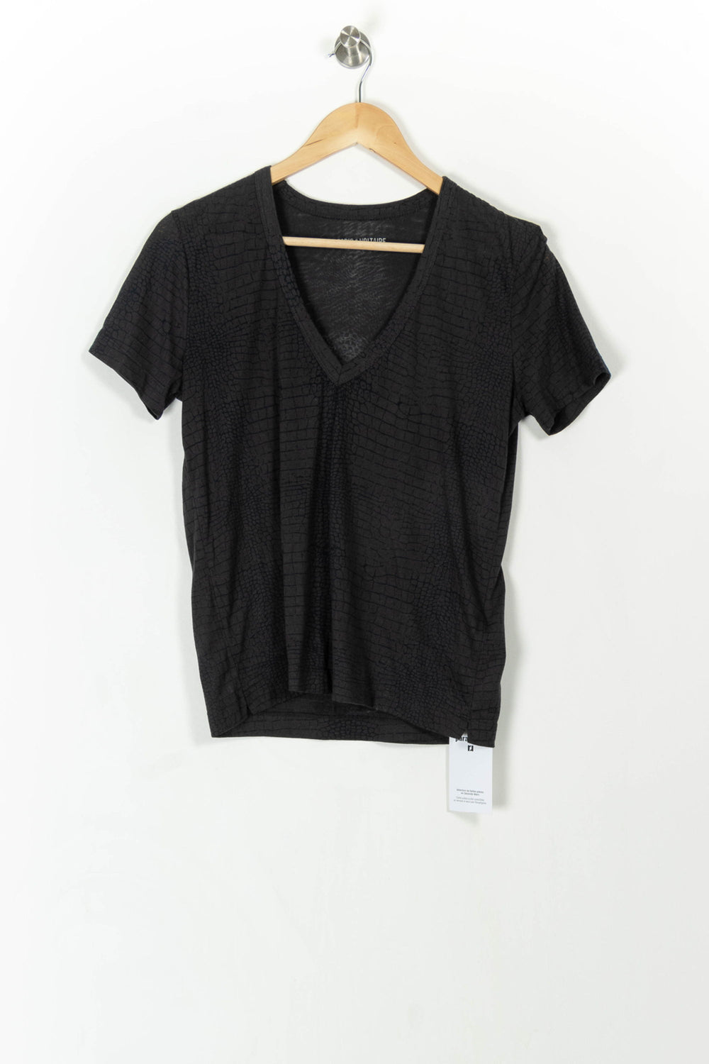 Tee-shirt Noir - Taille S/36 de la marque Zadig&Voltaire | PARAD107180 - Vendu par Paradigme - Image 2