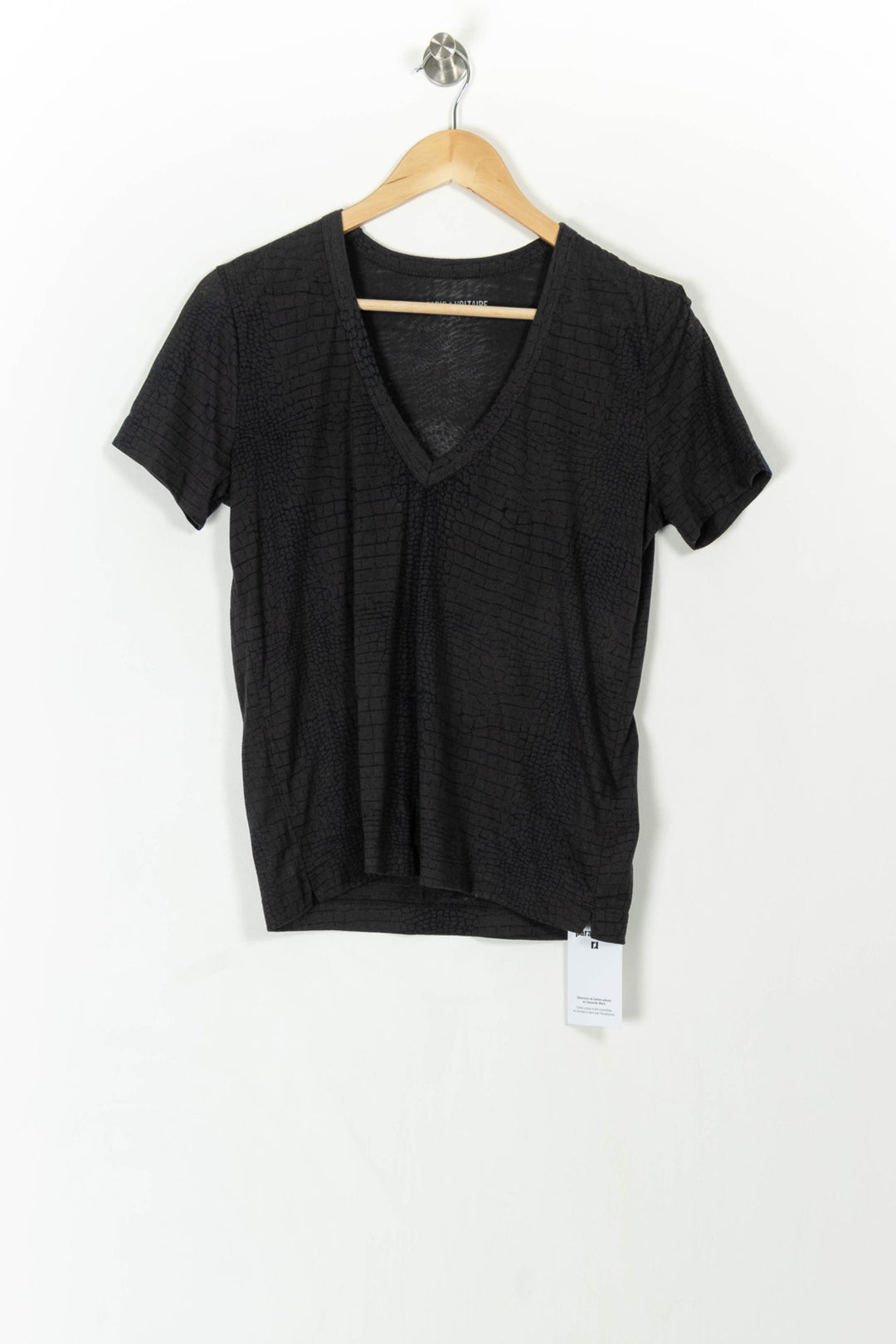 Tee-shirt Noir - Taille S/36 de la marque Zadig&Voltaire | PARAD107180 - Vendu par Paradigme - Image 2