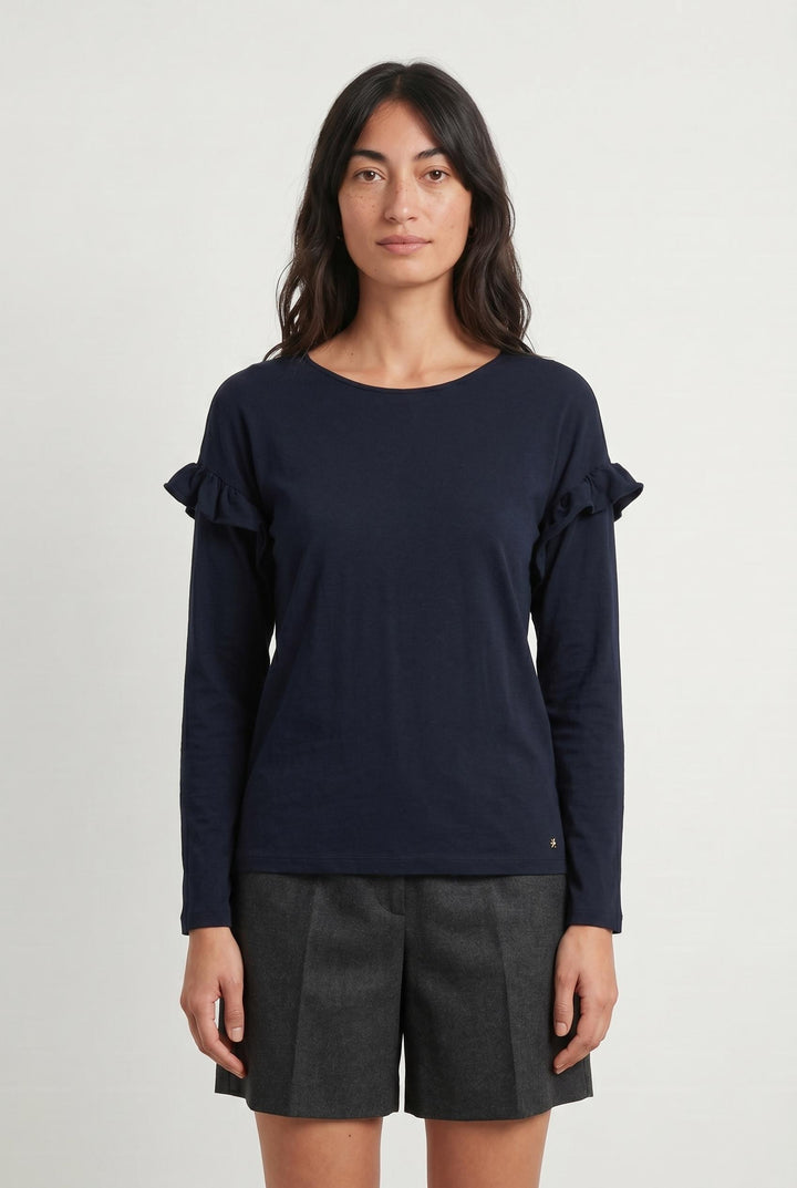 Tee-shirt Manches Longues Bleu - Taille S/36 de la marque Des petits hauts | PARAD107181 - Vendu par Paradigme - Image 1