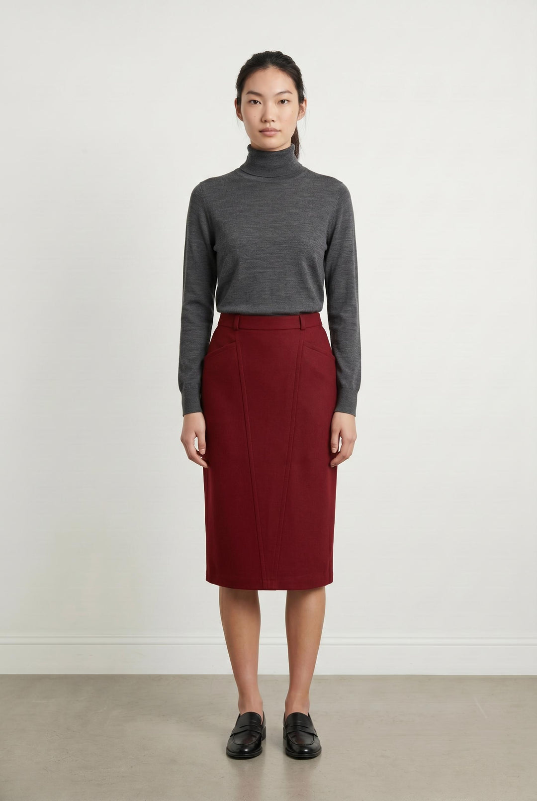 Jupe Crayon Bordeaux - Taille S/36 de la marque Gerard Darel | PARAD107188 - Vendu par Paradigme - Image 1