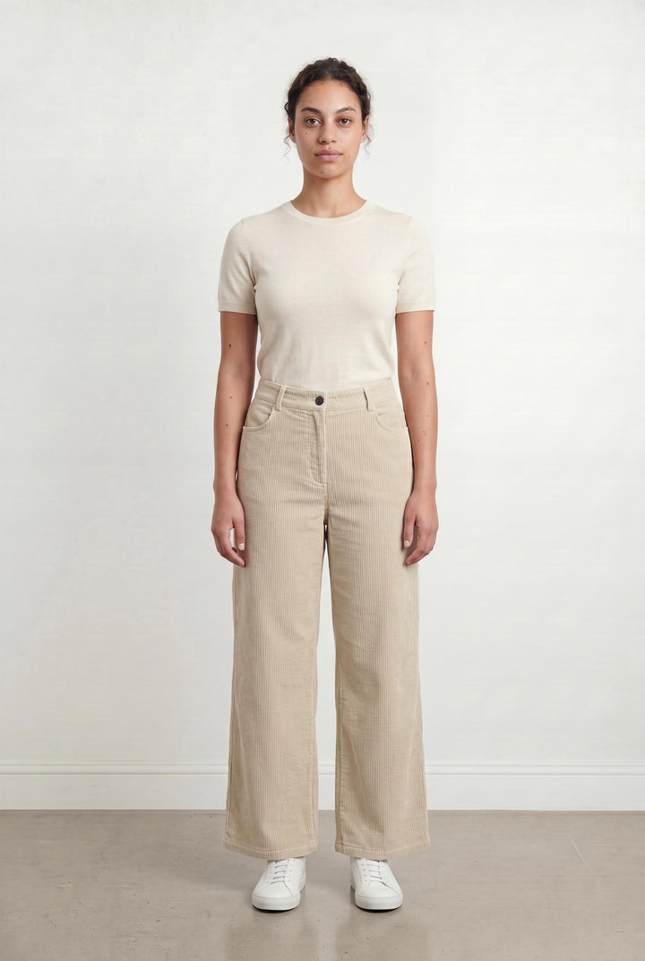 Pantalon Large Beige - Taille XL/42 de la marque Galeries Lafayette | PARAD107192 - Vendu par Paradigme - Image 1