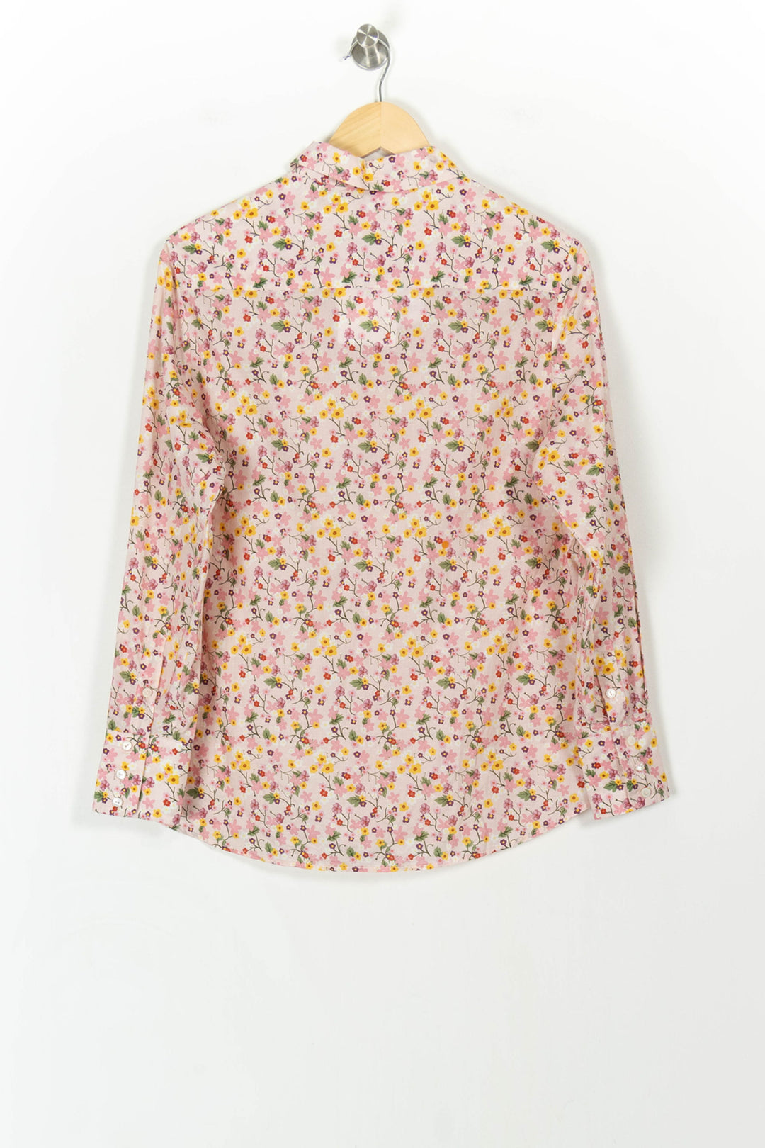 Chemise À Fleurs Rose et Jaune - Taille S/36 de la marque Ines de la Fressange Paris | PARAD107195 - Vendu par Paradigme - Image 4
