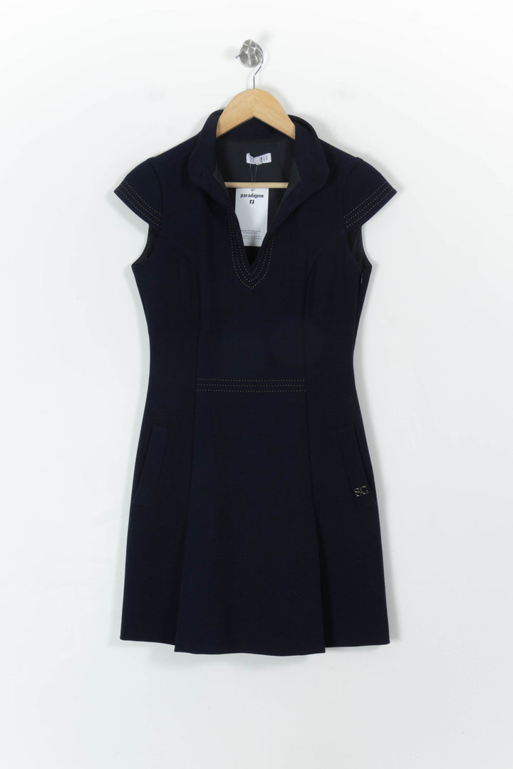 Robe Chemise Bleue - Taille S/36 de la marque Claudie Pierlot | PARAD107198 - Vendu par Paradigme - Image 2