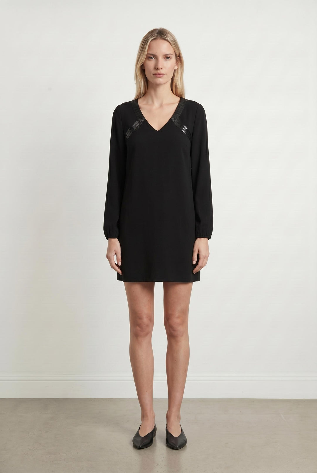 Robe Droite Noire - Taille S/36 de la marque Sud express | PARAD107200 - Vendu par Paradigme - Image 1