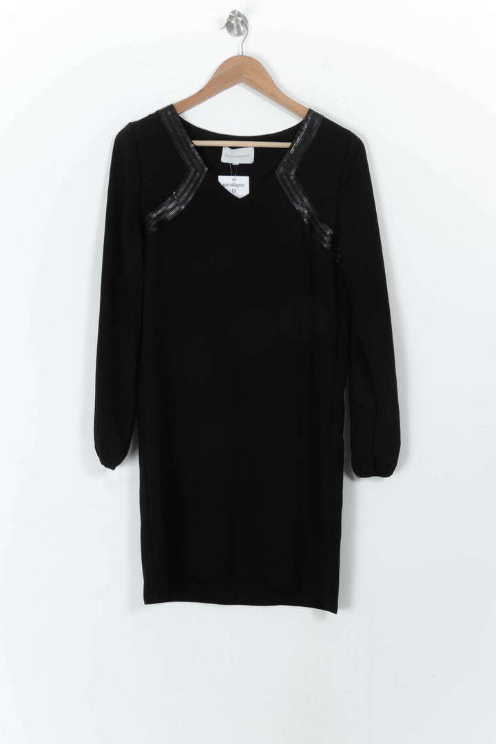 Robe Droite Noire - Taille S/36 de la marque Sud express | PARAD107200 - Vendu par Paradigme - Image 2