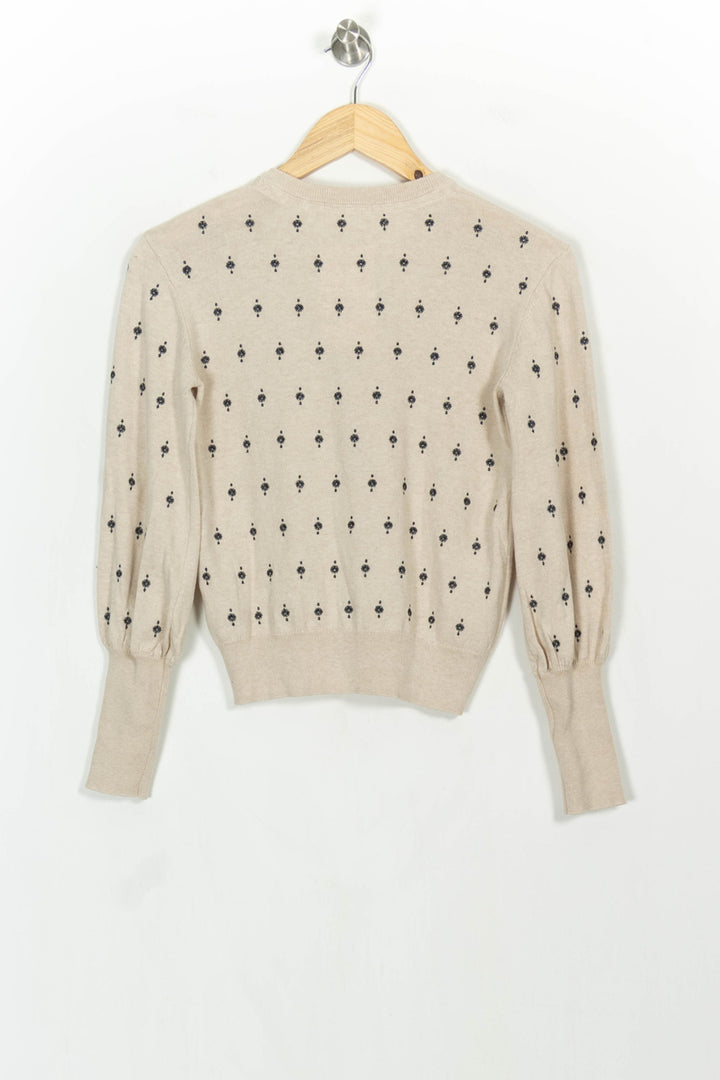 Cardigan Beige et Noir - Taille XS/34 de la marque Sessùn | PARAD107202 - Vendu par Paradigme - Image 4