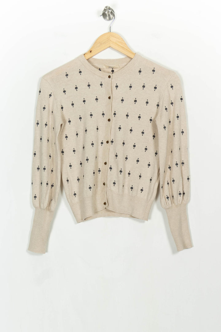 Cardigan Beige et Noir - Taille XS/34 de la marque Sessùn | PARAD107202 - Vendu par Paradigme - Image 2