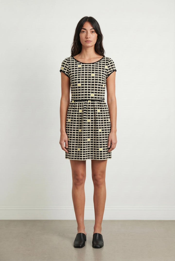 Robe Courte Noire et Blanche - Taille XS/34 de la marque I.Code | PARAD107205 - Vendu par Paradigme - Image 1