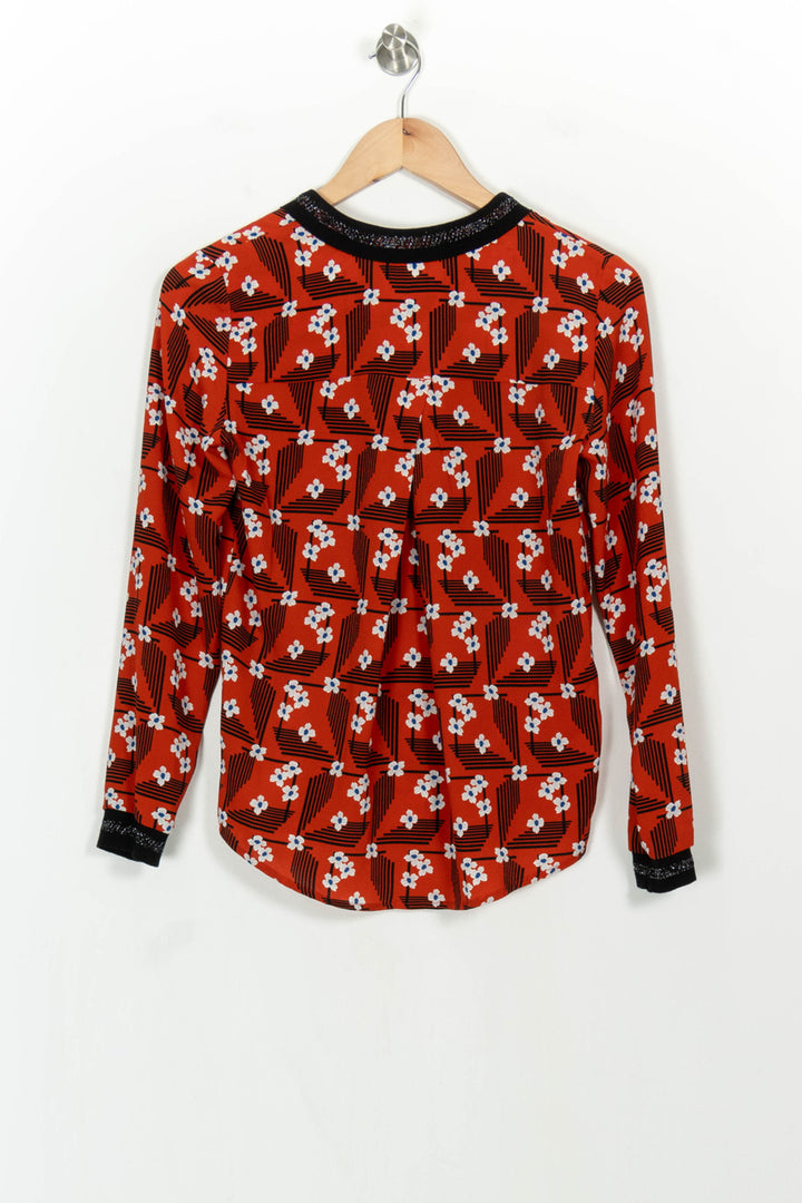 Blouse Rouge - Taille XS/34 de la marque I.Code | PARAD107206 - Vendu par Paradigme - Image 4