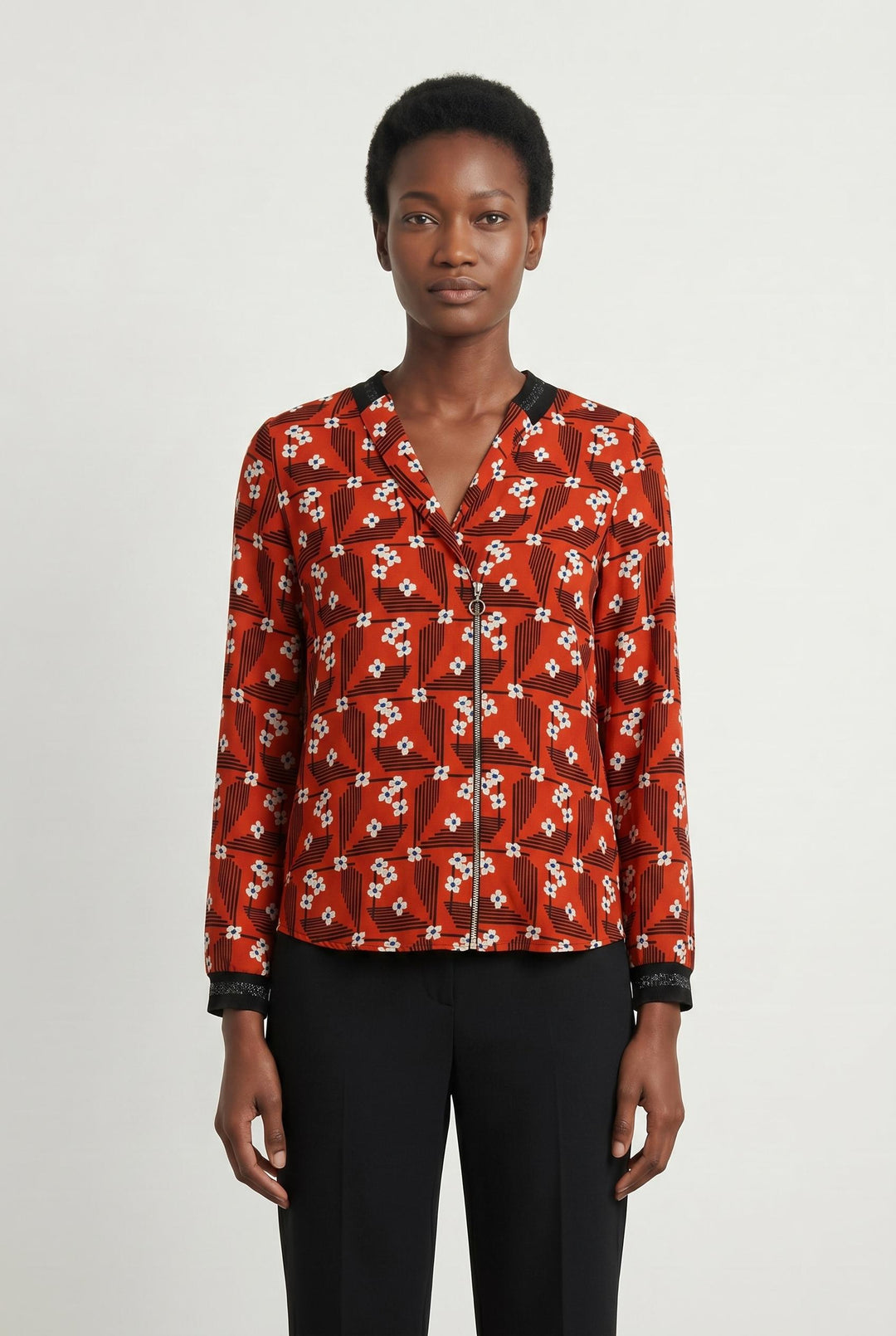 Blouse Rouge - Taille XS/34 de la marque I.Code | PARAD107206 - Vendu par Paradigme - Image 1