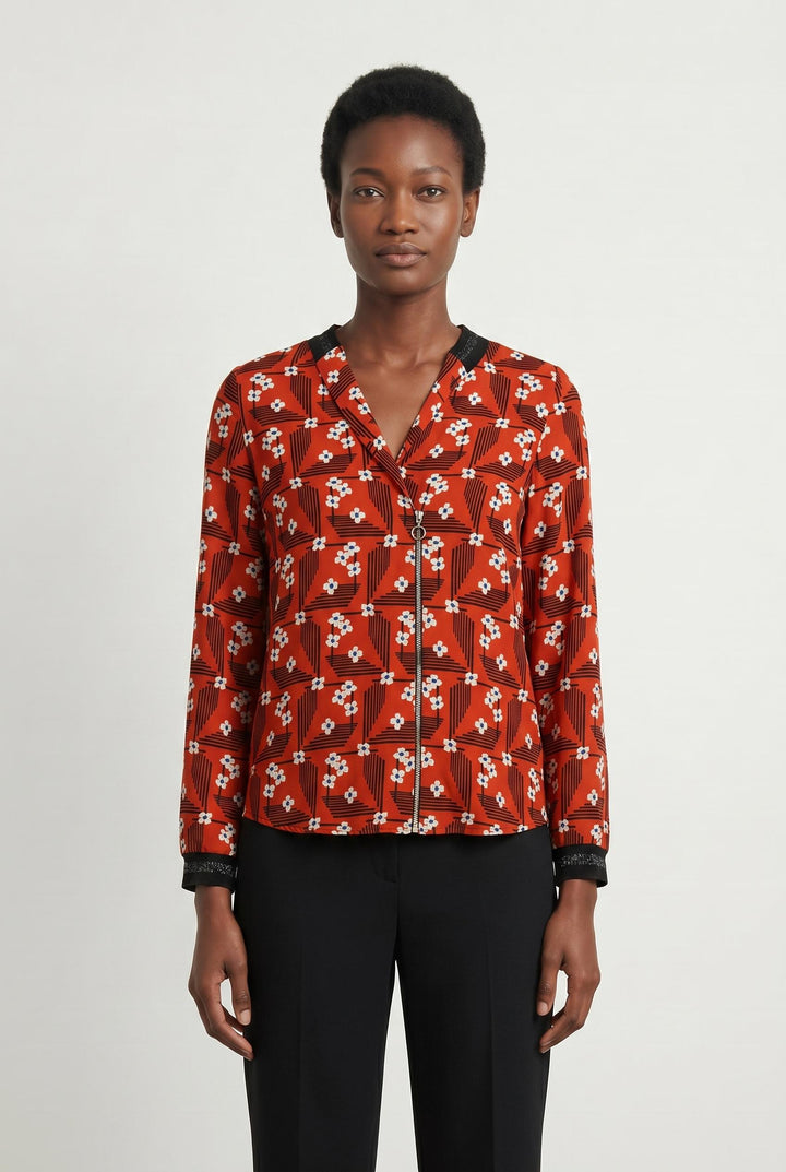 Blouse Rouge - Taille XS/34 de la marque I.Code | PARAD107206 - Vendu par Paradigme - Image 1