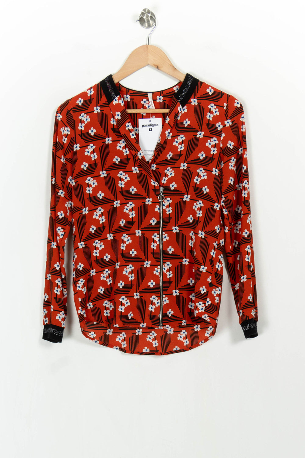 Blouse Rouge - Taille XS/34 de la marque I.Code | PARAD107206 - Vendu par Paradigme - Image 2