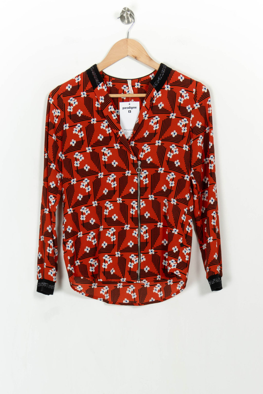 Blouse Rouge - Taille XS/34 de la marque I.Code | PARAD107206 - Vendu par Paradigme - Image 2