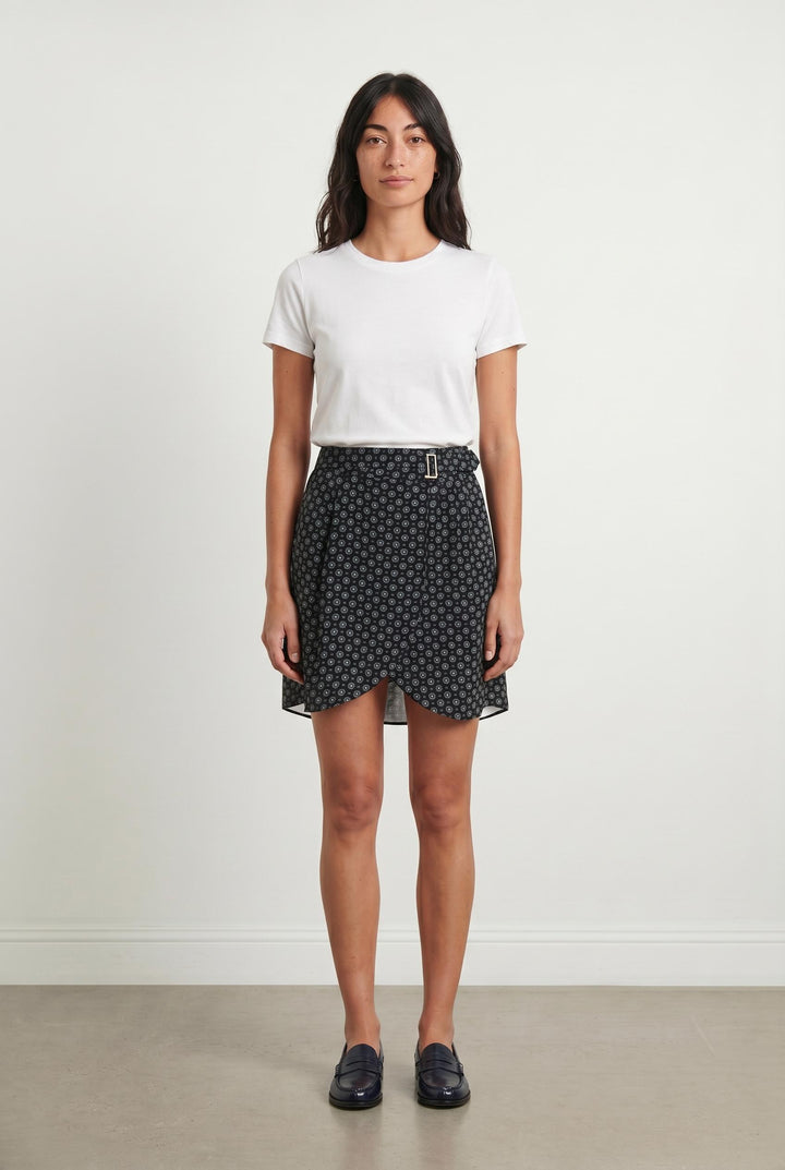 Jupe Courte Noire et Blanche - Taille XS/34 de la marque Comptoir des Cotonniers | PARAD107207 - Vendu par Paradigme - Image 1
