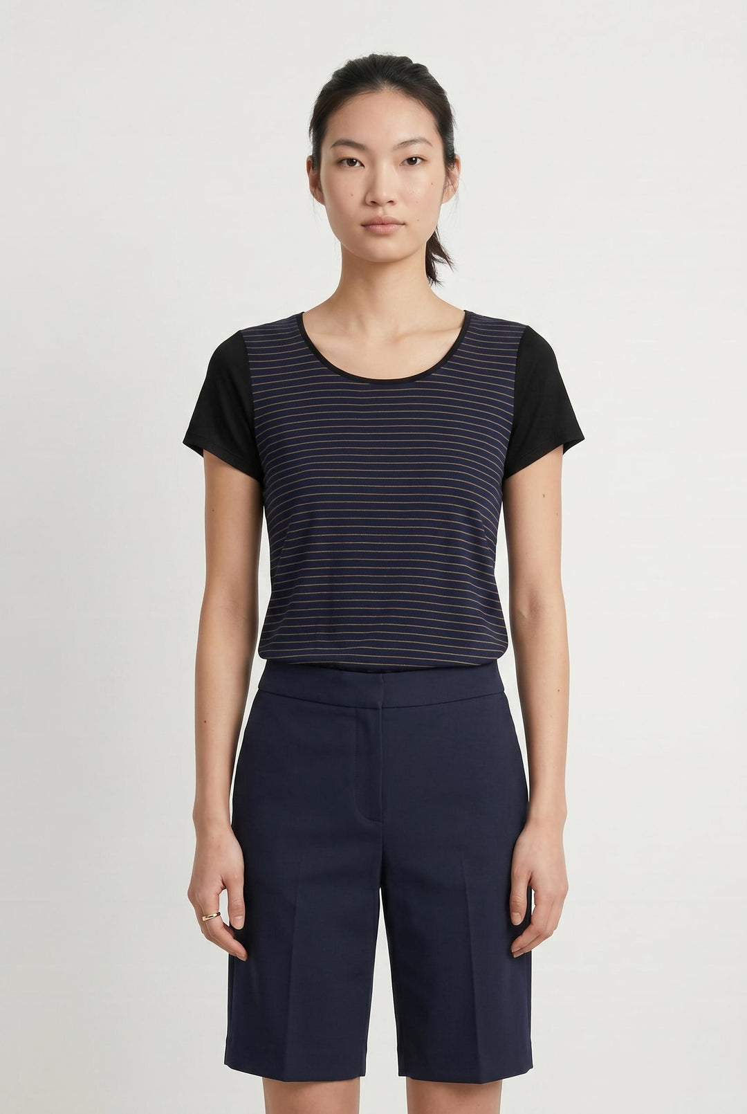 Tee-shirt Noir et Bleu - Taille XS/34 de la marque I.Code | PARAD107212 - Vendu par Paradigme - Image 1