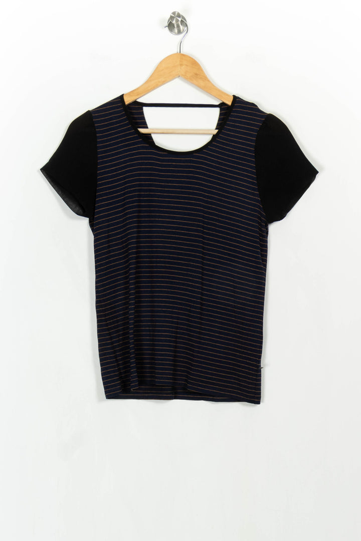 Tee-shirt Noir et Bleu - Taille XS/34 de la marque I.Code | PARAD107212 - Vendu par Paradigme - Image 2