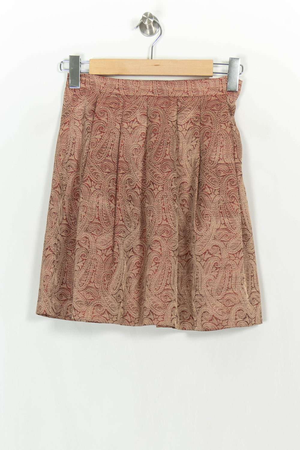 Jupe Plissée Rose et Beige - Taille M/38 de la marque Agnès b. | PARAD107218 - Vendu par Paradigme - Image 2