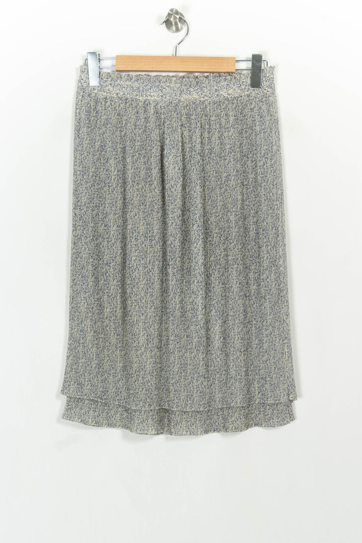 Jupe Plissée Bleu et Beige - Taille M/38 de la marque Comptoir des Cotonniers | PARAD107219 - Vendu par Paradigme - Image 2