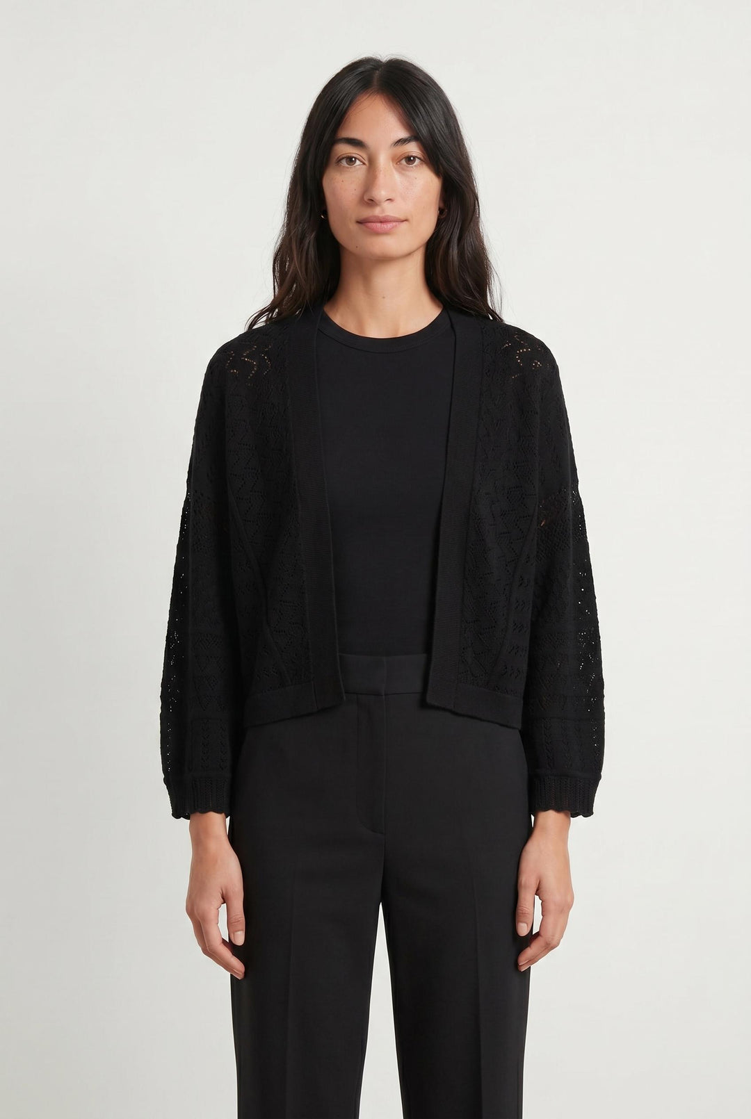 Gilet Noir - Taille S/36 de la marque La Fée Maraboutée | PARAD107221 - Vendu par Paradigme - Image 1