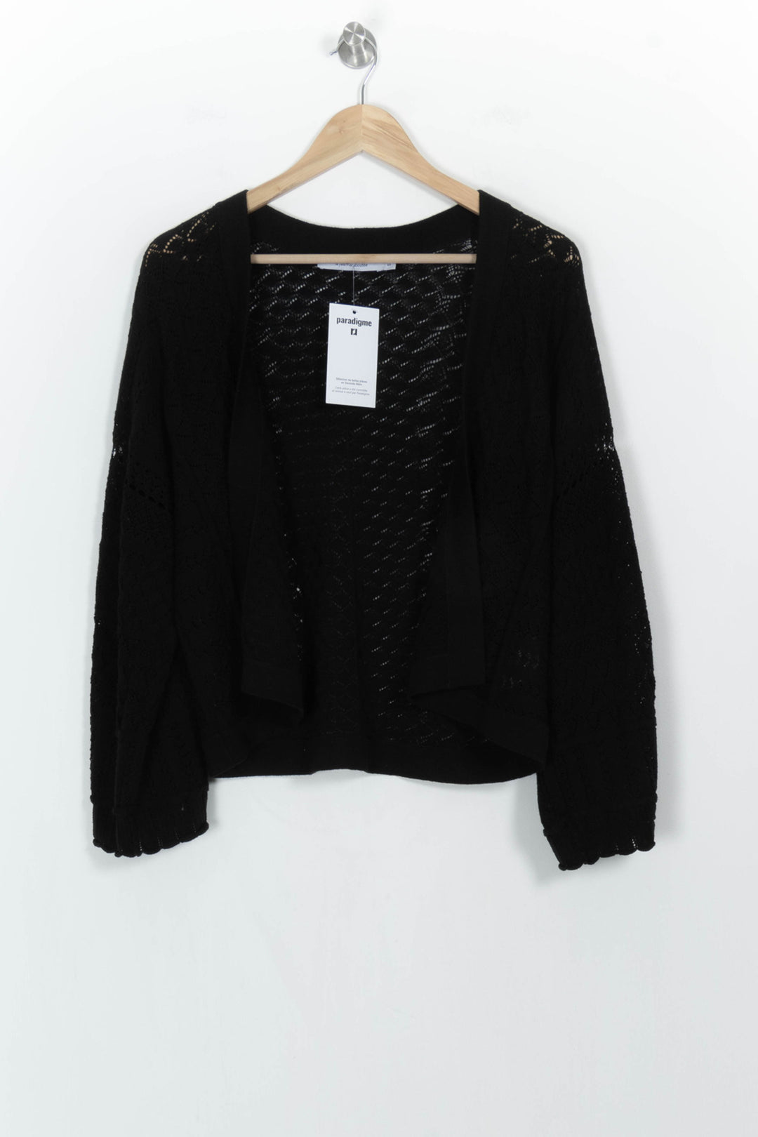 Gilet Noir - Taille S/36 de la marque La Fée Maraboutée | PARAD107221 - Vendu par Paradigme - Image 2