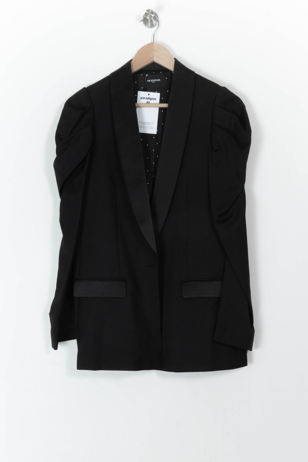Blazer Noir - Taille S/36 de la marque The Kooples | PARAD107222 - Vendu par Paradigme - Image 2
