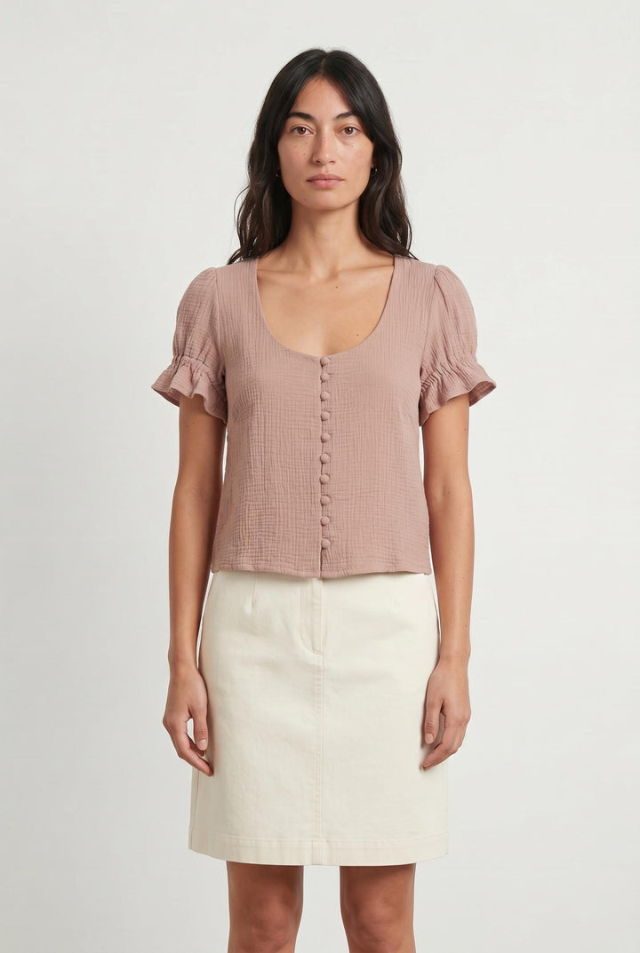 Blouse Rose - Taille M/38 de la marque SAAJ | PARAD107225 - Vendu par Paradigme - Image 1