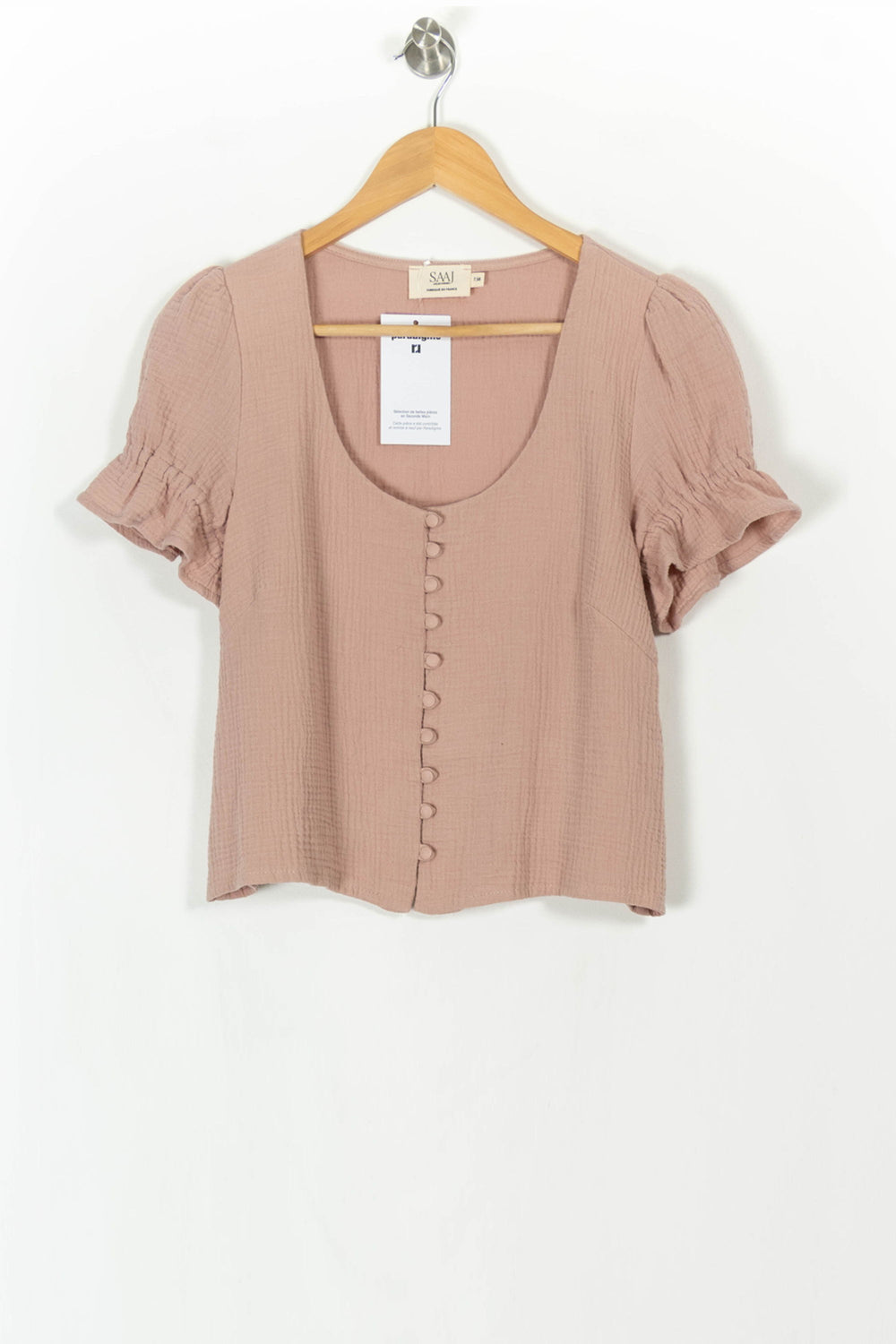 Blouse Rose - Taille M/38 de la marque SAAJ | PARAD107225 - Vendu par Paradigme - Image 2