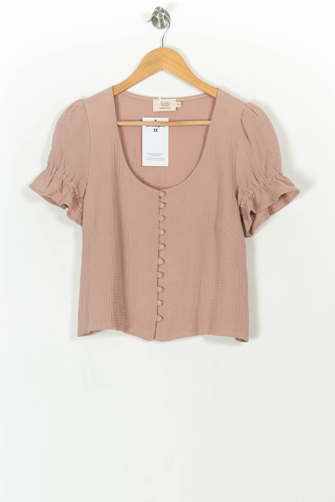 Blouse Rose - Taille M/38 de la marque SAAJ | PARAD107225 - Vendu par Paradigme - Image 2